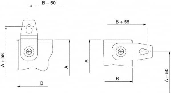 Electrical Enclosure Wall Mount Lug: Steel, Use with CNR Wall Mounting Steel Enclosure MPN:NSYPFCR