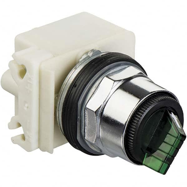 31mm, Green, Illuminated Selector Switch Operating Knob MPN:9001K88J1G