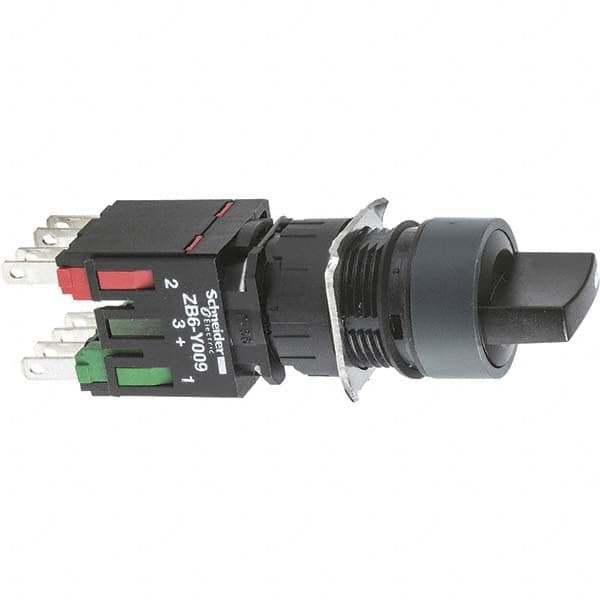 Selector Switch: Maintained (MA), Black MPN:XB6AD221B