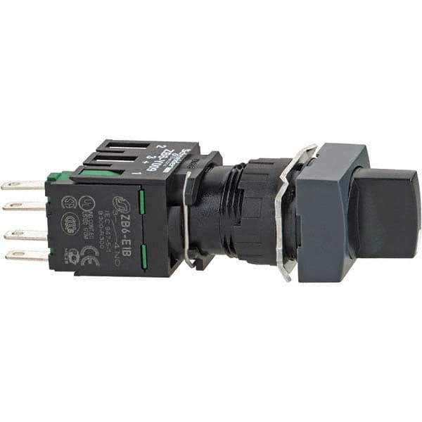 Selector Switch: Maintained (MA), Black MPN:XB6CD221B