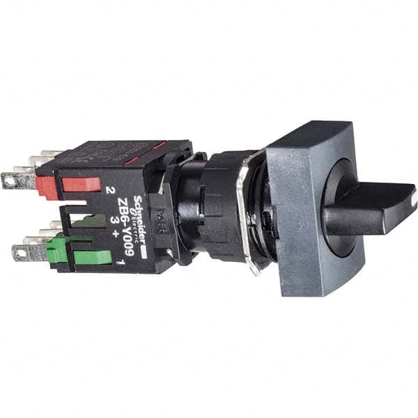 Selector Switch: Maintained (MA), Black MPN:XB6DD225B