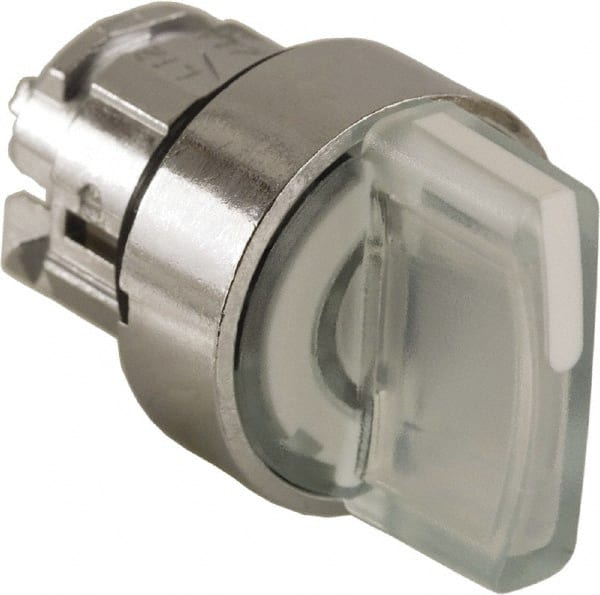 Selector Switch: 3 Positions, Momentary (MO), White Handle MPN:ZB4BK1713