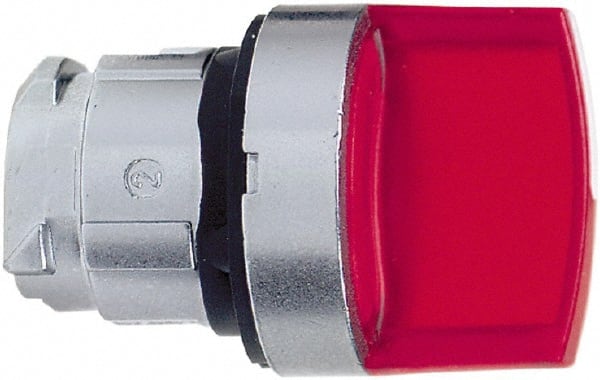 Selector Switch: 3 Positions, Momentary (MO), Red Handle MPN:ZB4BK1743