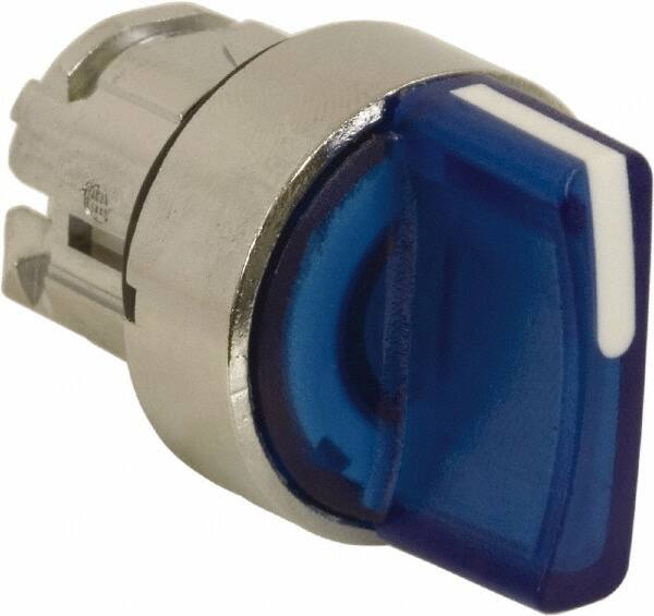 Selector Switch: 3 Positions, Momentary (MO), Blue Handle MPN:ZB4BK1763