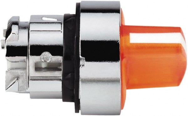 Selector Switch: 3 Positions, Momentary (MO), Orange Handle MPN:ZB4BK1853