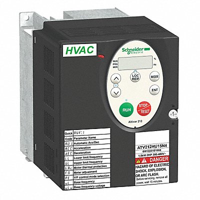 Variable Frequency Drive 2hp 380 to 480V MPN:ATV212HU15N4