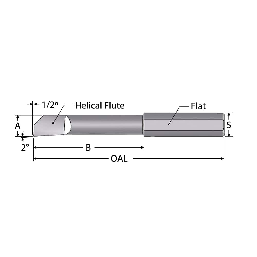 Helical Boring Bar: 0.042