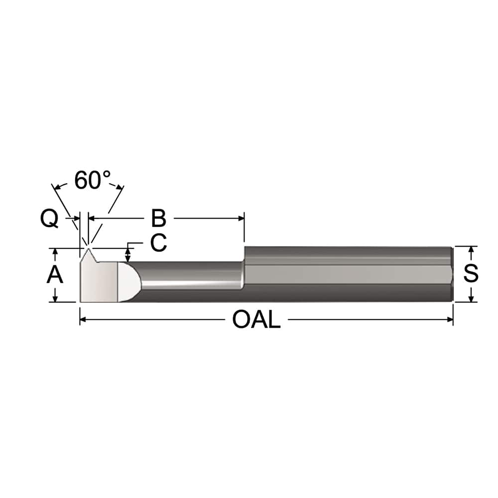 Single Point Theading Tool: 0.04