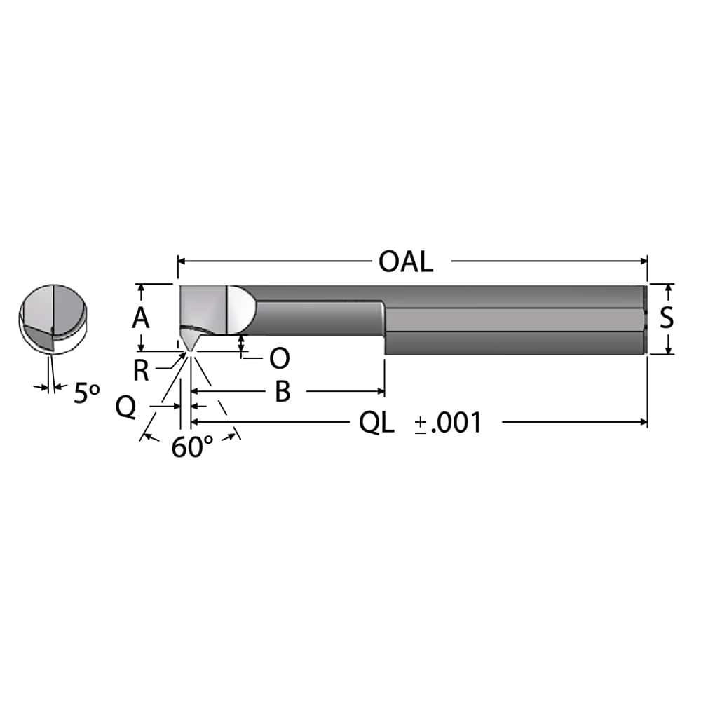 Single Point Theading Tool: 0.06