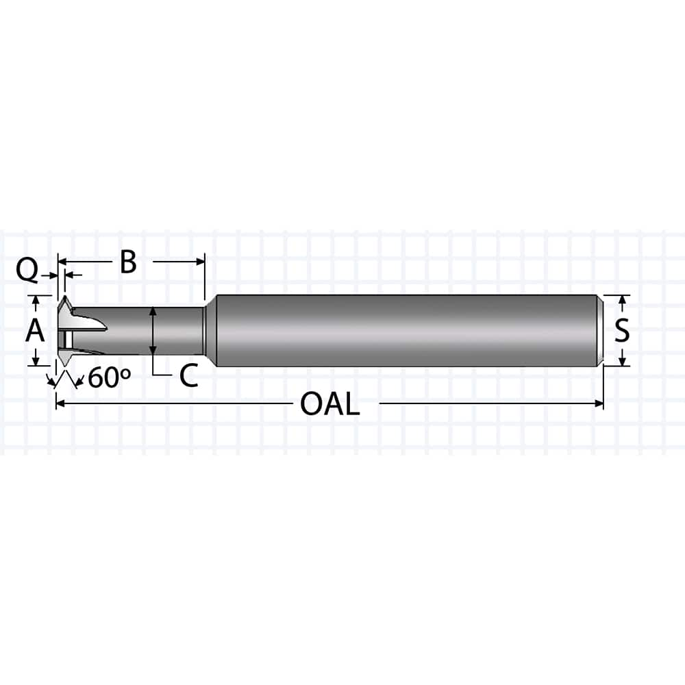 Single Profile Thread Mill: #0-72 to #0-90, 72 to 90 TPI, Internal & External, 2 Flutes, Solid Carbide MPN:SPTM040MLA