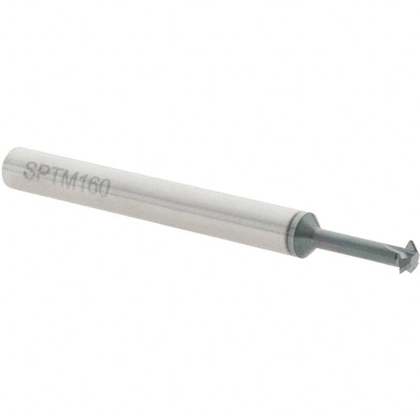 Single Profile Thread Mill: #12-24 to #12-56, 24 to 56 TPI, Internal & External, 3 Flutes, Solid Carbide MPN:SPTM160A