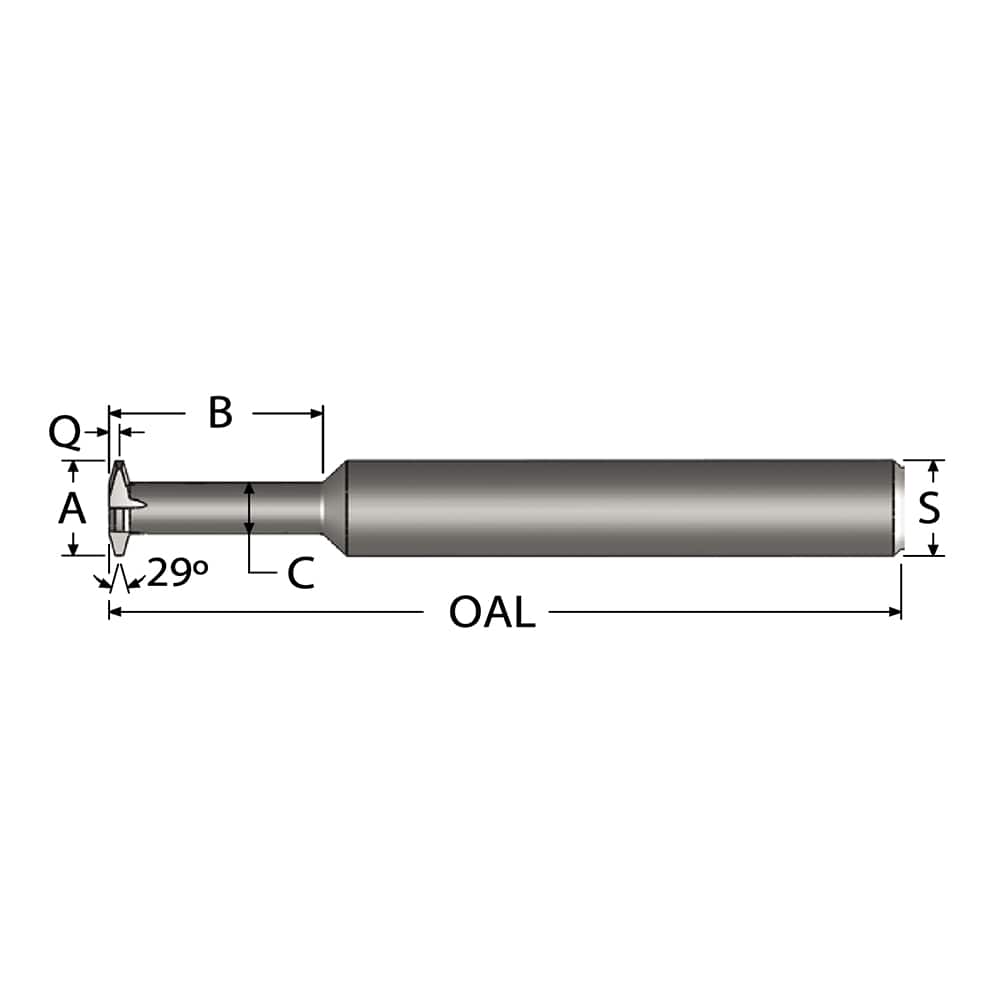 Single Profile Thread Mill: 1/4-16, 16 to 16 TPI, Internal, 4 Flutes, Solid Carbide MPN:SPTM170FA-16LA