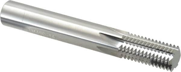 Straight Flute Thread Mill: 5/8-14, Internal, 6 Flutes, 1/2