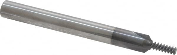 Straight Flute Thread Mill: #10 to 24, Internal, 3 Flutes, 1/4