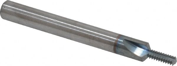 Straight Flute Thread Mill: #10 to 32, External & Internal, 3 Flutes, 1/4