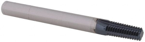 Straight Flute Thread Mill: 1/16 - 27 & 1/8 - 27, External & Internal, 4 Flutes, 1/4