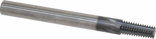 Straight Flute Thread Mill: 1/16 - 27 & 1/8 - 27, External & Internal, 4 Flutes, 1/4