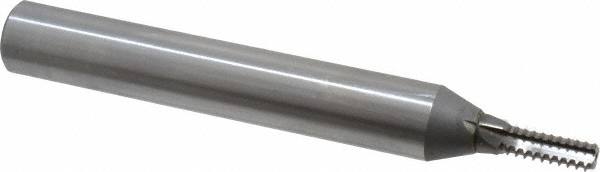 Straight Flute Thread Mill: 7/16-24, External & Internal, 4 Flutes, 3/4