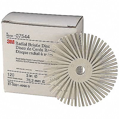 Radial Bristle Disc TC 3In Dia 360G PK40 MPN:61500187903