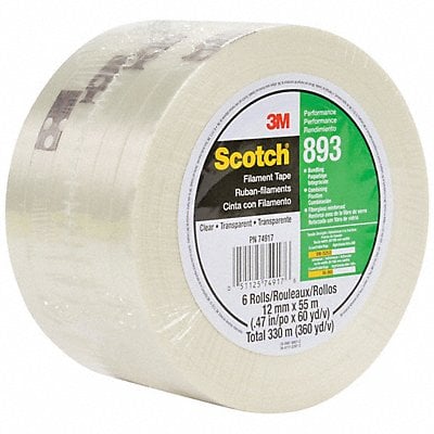 Filament Tape 1/4 x180ft. PK72 MPN:893