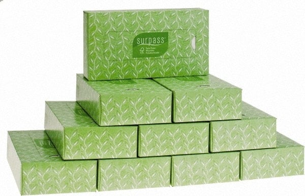 Case of (60) 125-Sheet Flat Boxes of White Facial Tissues MPN:21390