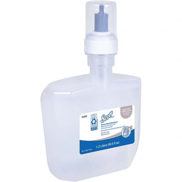 Hand Sanitizer:  Foam,  1.2 L,  Dispenser Refill,  Alcohol-Free MPN:12979