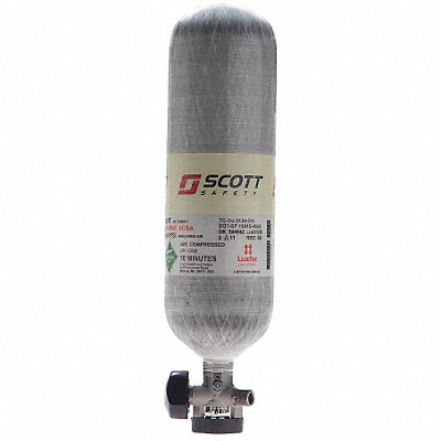 SCBA Cylinder with Valve Gray MPN:804721-01