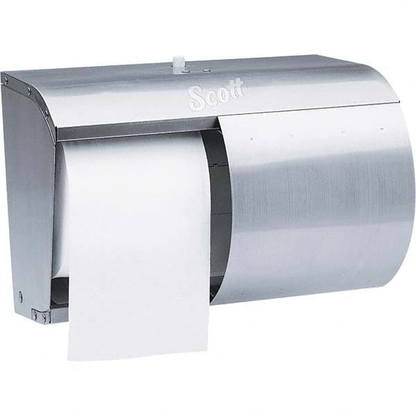 Coreless Double Roll Stainless Steel Toilet Tissue Dispenser MPN:09606