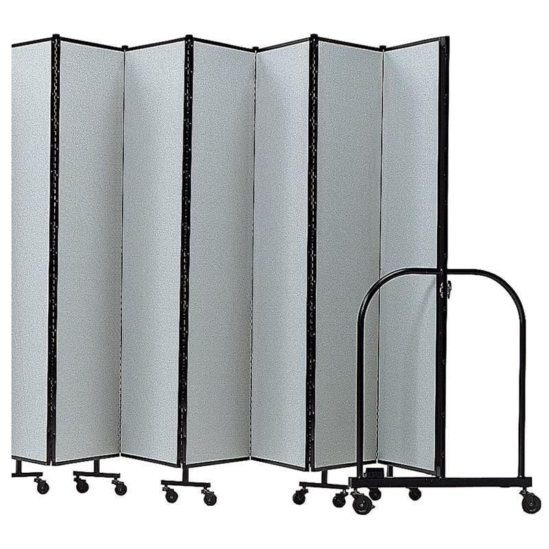 Screenflex Portable Room Partition Divider, 72inH x 245inW, Gray MPN:CFSL6011DG