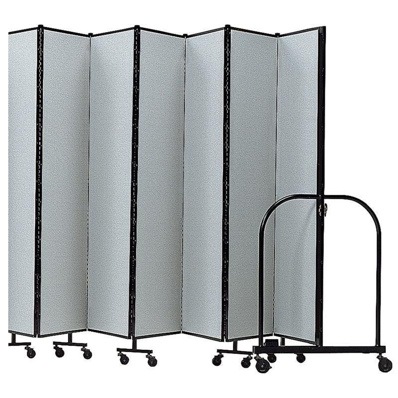 Screenflex Portable Room Partition Divider, 72inH x 289inW, Gray MPN:CFSL6013DG
