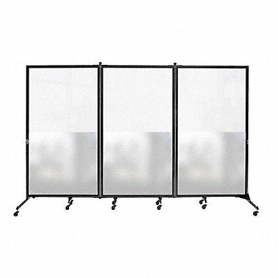 Clear/Frosted 3 panel Room Divider MPN:CRDFH3