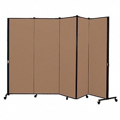 Portable Room Divider 9Ft 5In W Walnut MPN:HKDL605-DO