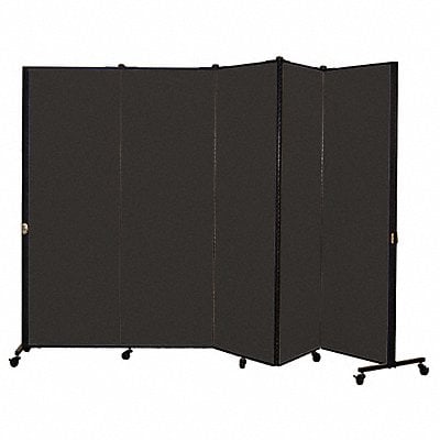 Portable Room Divider 9Ft 5In W Coal MPN:HKDL605-VX