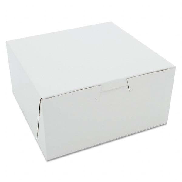 Non-Window Bakery Boxes, 6 x 6 x 3, White, 250/Carton MPN:SCH0905