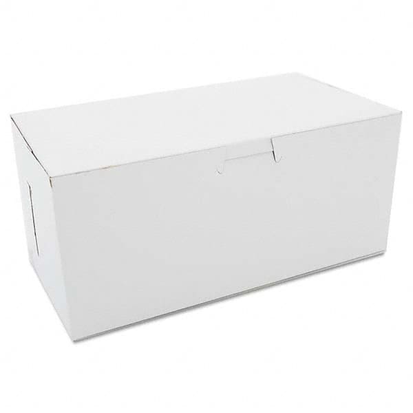 Non-Window Bakery Boxes, 9 x 5 x 4, White, 250/Carton MPN:SCH0949