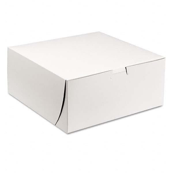 Tuck-Top Bakery Boxes, 9w x 9d x 4h, White, 200/Carton MPN:SCH0961