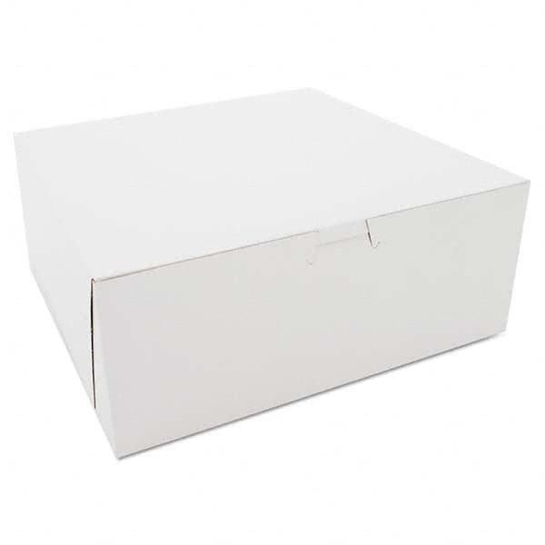 Bakery Boxes, White, Kraft, 10W x 10D x 4H MPN:SCH0973