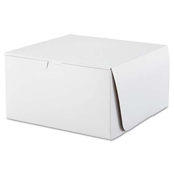 Tuck-Top Bakery Boxes, 10w x 10d x 5 1/2h, White, 100/Carton MPN:SCH0977