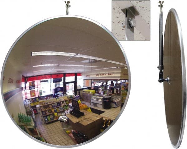 Indoor Round Convex Safety, Traffic & Inspection Mirrors MPN:SCVI-26T-CLIP