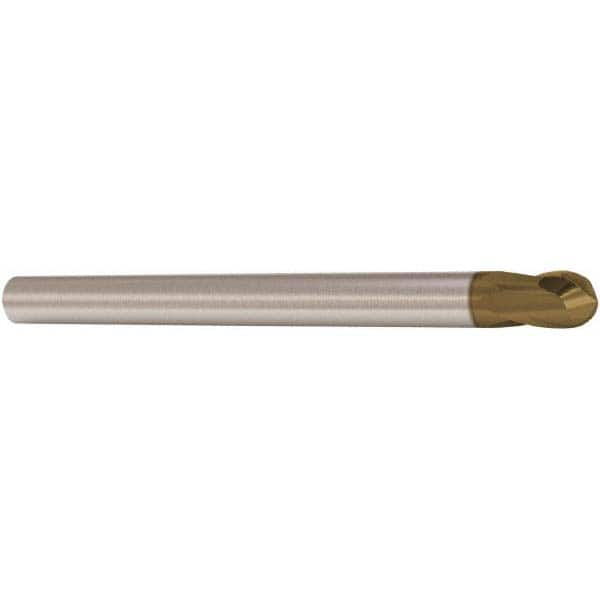 Ball End Mill: 2 Flute, Solid Carbide MPN:02970116