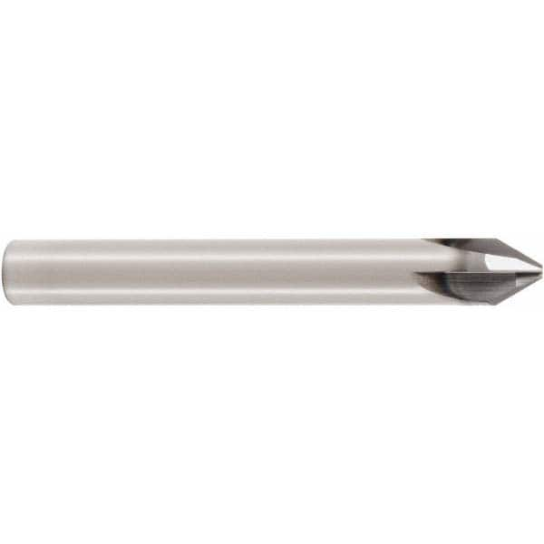 Chamfer Mill: 4 mm Dia, 3 Flutes, Solid Carbide MPN:02881623