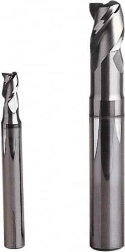 Corner Radius End Mill: 6 mm Dia, 7 mm LOC, 0.5 mm Radius, 3 Flutes, Solid Carbide MPN:00020162