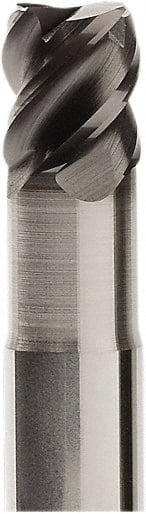 Corner Chamfer End Mill: 2 mm Dia, 2 mm LOC, 3 Flutes, 0.08 mm Chamfer Width, Solid Carbide MPN:02452924