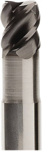 Corner Chamfer End Mill: 16 mm Dia, 16 mm LOC, 4 Flutes, 0.3 mm Chamfer Width, Solid Carbide MPN:02462693