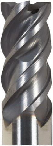 Corner Radius End Mill: 5 mm Dia, 10 mm LOC, 0.4 mm Radius, 2 Flutes, Solid Carbide MPN:02623435