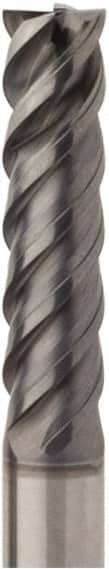 Corner Chamfer End Mill: 3 mm Dia, 12 mm LOC, 4 Flutes, 0.04 mm Chamfer Width, Solid Carbide MPN:02733818