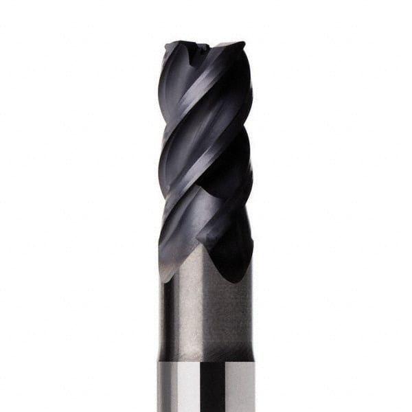 Corner Radius End Mill: 12 mm Dia, 24 mm LOC, 0.4 mm Radius, 4 Flutes, Solid Carbide MPN:02760848