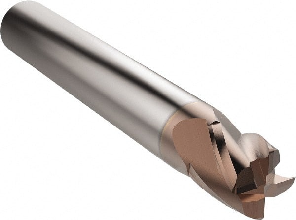 Corner Radius End Mill: 8 mm Dia, 8 mm LOC, 0.25 mm Radius, 4 Flutes, Solid Carbide MPN:03127361