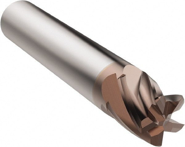 Corner Radius End Mill: 10 mm Dia, 10.00 mm LOC, 0.25 mm Radius, 5 Flute, Solid Carbide MPN:03127363