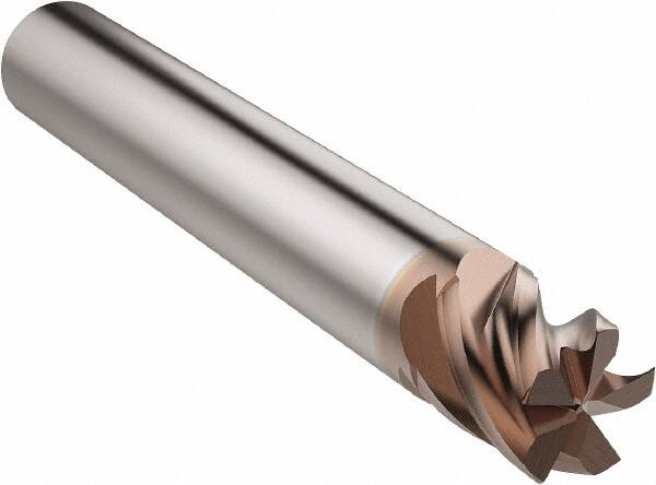 Corner Radius End Mill: 8 mm Dia, 8 mm LOC, 0.25 mm Radius, 5 Flutes, Solid Carbide MPN:03127367